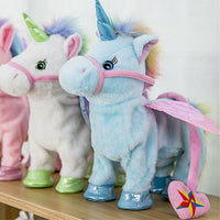 Electric Walking Unicorn Plush Toy - Electronic Music Unicorn Toy - Golonzo -                                                                             