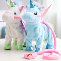 Electric Walking Unicorn Plush Toy - Electronic Music Unicorn Toy - Golonzo -                                                                             
