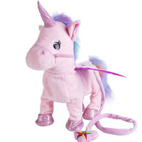 Electric Walking Unicorn Plush Toy - Electronic Music Unicorn Toy - Golonzo -                                                                             
