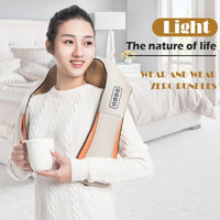 Electrical Infrared 4D Back Massager - U Shape Back Neck Shoulder Body Massager Infrared Heated - Golonzo -                                                                             