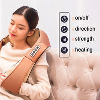 Electrical Infrared 4D Back Massager - U Shape Back Neck Shoulder Body Massager Infrared Heated - Golonzo -                                                                             