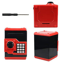 Electronic Piggy Bank Safe Money Box For Children Digital Coins Cash Saving Safe Deposit ATM - Golonzo -                                                                             