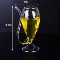 Elegant Cocktail Glass with Straw - Golonzo -                                                                             