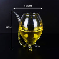 Elegant Cocktail Glass with Straw - Golonzo -                                                                             