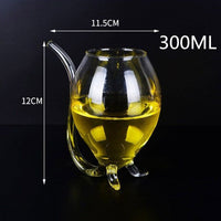 Elegant Cocktail Glass with Straw - Golonzo -                                                                             