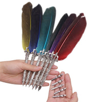 English Feather Pen Writing Stationery set Gift Box - Golonzo -                                                                             