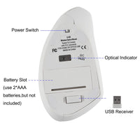 Ergonomic Vertical Mouse Gamer USB Optical Wireless Mouse - Golonzo -                                                                             