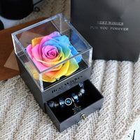 Eternal Flower Gift Box Jewellery Box - Golonzo -                                                                             