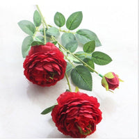 European style 3 peony artificial flowers home wedding decorative home decoratio - Golonzo -                                                                             