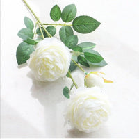 European style 3 peony artificial flowers home wedding decorative home decoratio - Golonzo -                                                                             
