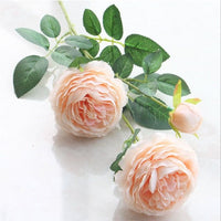European style 3 peony artificial flowers home wedding decorative home decoratio - Golonzo -                                                                             