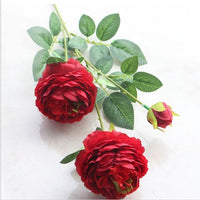 European style 3 peony artificial flowers home wedding decorative home decoratio - Golonzo -                                                                             