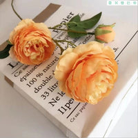 European style 3 peony artificial flowers home wedding decorative home decoratio - Golonzo -                                                                             