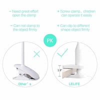 Eye Protect LED Table Lamp - Study Desk Clamp Clip Lamp - Golonzo -                                                                             