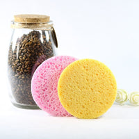 Face Round Makeup Remover Compressed Facial Sponge (5 PCS) - Golonzo -                                                                             