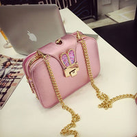 Fashion Chain Shoulder Bags 3 Layer Handbags Clutch Ladies Metal Buckle - Golonzo -                                                                             