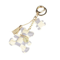 Fashion Cute Bear Keychain Faux Leather - Golonzo -                                                                             