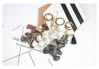 Fashion Cute Bear Keychain Faux Leather - Golonzo -                                                                             