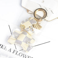 Fashion Cute Bear Keychain Faux Leather - Golonzo -                                                                             