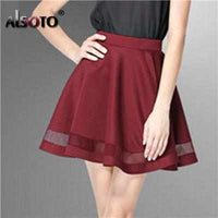 Fashion Grid Design Women's Skirt - Golonzo -                                                                             