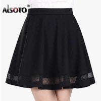 Fashion Grid Design Women's Skirt - Golonzo -                                                                             