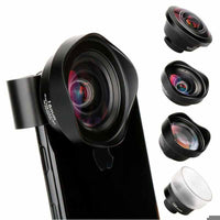 4 in 1 Cell Phone Camera Lens Kit - Wide Angle / Telephoto Lens / Macro Lens / Fisheye Lens for iPhone 6 7 Samsung Galaxy HTC Xiaomi - Golonzo -                                                                             