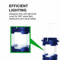 6 LED Collapsible Solar Camping Lantern / Flash Light - Golonzo -                                                                             