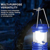 6 LED Collapsible Solar Camping Lantern / Flash Light - Golonzo -                                                                             