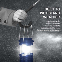 6 LED Collapsible Solar Camping Lantern / Flash Light - Golonzo -                                                                             