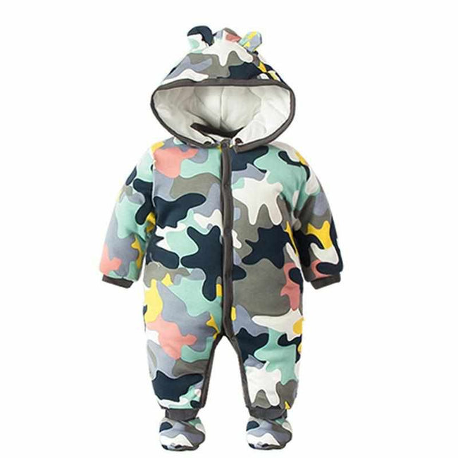 Baby Rompers Winter Thick Warm Baby Boys / Girls Clothing - Golonzo -                                                                             