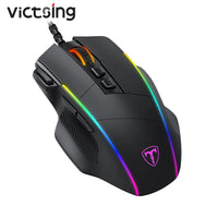 Ergonomic Gaming Mouse Wired 8 Buttons Programmable Mice with 8000 DPI with RGB Backlit-Golonzo
