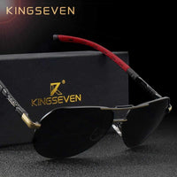 Men Vintage Aluminum HD Polarized Sunglasses - Classic Sunglasses Coating Lens - Golonzo -                                                                             