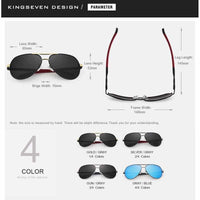 Men Vintage Aluminum HD Polarized Sunglasses - Classic Sunglasses Coating Lens - Golonzo -                                                                             