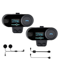 Motorcycle Intercom Wireless Bluetooth 5.0 LCD Display FM Radio Music Share - Golonzo -                                                                             