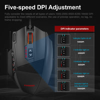 RGB Gaming Mouse 16400 DPI - 19 buttons-Mice & Trackballs-Golonzo