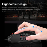 RGB Gaming Mouse 16400 DPI - 19 buttons-Mice & Trackballs-Golonzo