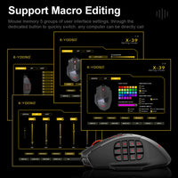 RGB Gaming Mouse 16400 DPI - 19 buttons-Mice & Trackballs-Golonzo