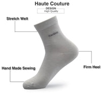(10 Pairs / Set) Anti-Bacterial Men Bamboo Socks - Comfortable Breathable Casual Business Man Sock - Golonzo -                                                                             