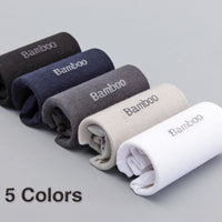 (10 Pairs / Set) Anti-Bacterial Men Bamboo Socks - Comfortable Breathable Casual Business Man Sock - Golonzo -                                                                             