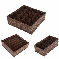 3PC/Set Circle Pattern Storage Boxes  For Underwear Towels Socks Ties - Golonzo -                                                                             