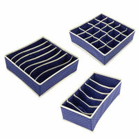 3PC/Set Circle Pattern Storage Boxes  For Underwear Towels Socks Ties - Golonzo -                                                                             