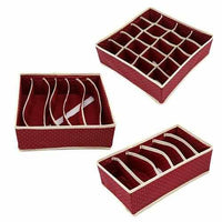 3PC/Set Circle Pattern Storage Boxes  For Underwear Towels Socks Ties - Golonzo -                                                                             