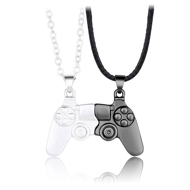 2pcs/Set Magnetic Game Controller Couple Necklace - Golonzo -                                                                             