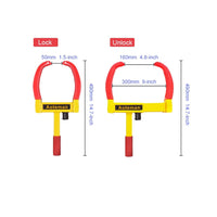 Anti Theft Wheel/Tire Clamps Safety Lock - Golonzo -                                                                             