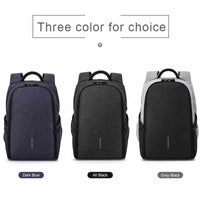 Fashion Functional 15.6 inch Laptop Backpack - Anti theft/Large Capacity/USB Recharging - Golonzo -                                                                             