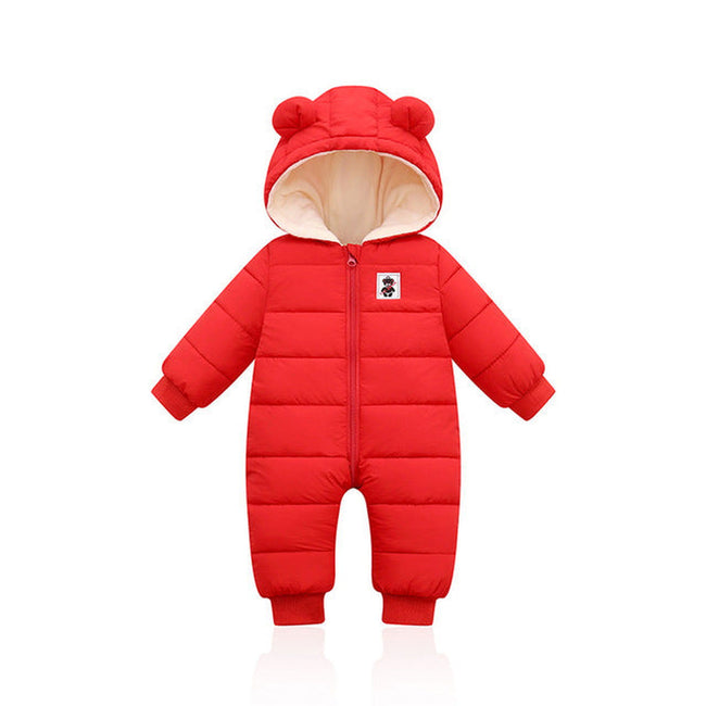 Autumn/Winter Clothes Baby Thick Cotton Jumpsuit - Golonzo -                                                                             