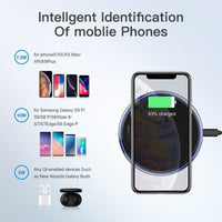 10W Qi Wireless Charger For iPhone X/XS Max XR 8 Plus Mirror Wireless Charging - Golonzo -                                                                             