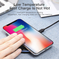 10W Qi Wireless Charger For iPhone X/XS Max XR 8 Plus Mirror Wireless Charging - Golonzo -                                                                             