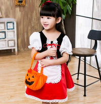 1set/lot Little Red Riding Hood Halloween Kids Costume - Golonzo -                                                                             