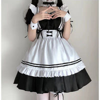 1set/lot Sexy Maid Cosplay Costume - Black Dress Party Clothing - Golonzo -                                                                             